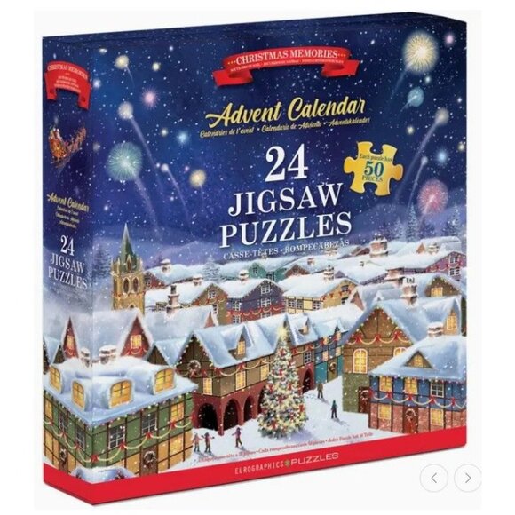 NIB Eurographics Puzzle Advent Calendar - Christmas Memories Theme - Picture 1 of 4